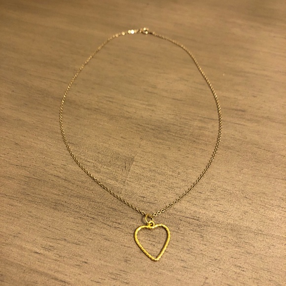 unbranded Jewelry - Gold Tone Heart Pendant Necklace
